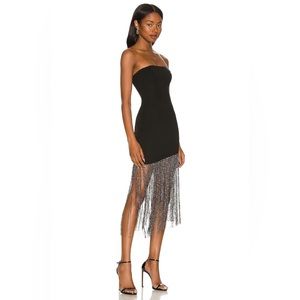 Super down fringe dress size s